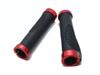Beatus Ergonomic Handlebar Grips for Mountain Left and Right Rubber Type A Bikes, Set, Grips, (Red)