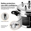 Aluminum Pressure Cooker with Steamed Layer Small Pressure Cooker Household Stovetop Pressure Canner for Gas & Induction Stove