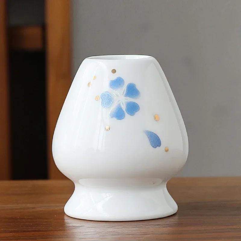 Japanische Teeschale Matcha Besenhalter Matcha Besenständer Teezeremonie Matcha Schale Chasen Ständer für Küche Esszimmer Keramik