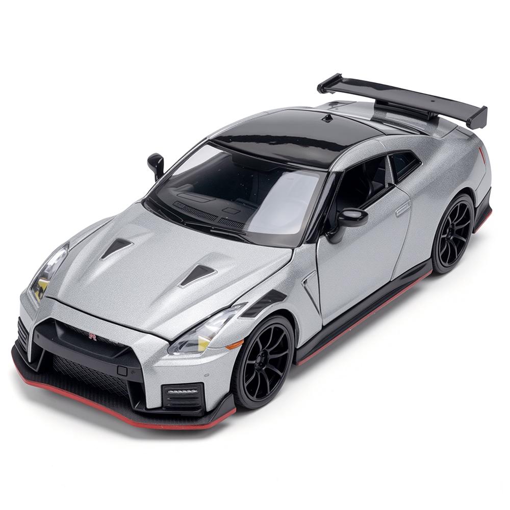 CPVMJE1 1:32 Simulation Nissan GT-R NISMO R35 Legierung Supercar Modell, Türen und Haube können geöffnet werden, Sound und Licht Rückzugskraft Auto