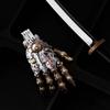 Non-Toxic Gothic Retro Mechanic.Al Hand Keychain - Damping Articulated Pendant Multi-Use Bag Charm Desktop Office Ornaments Gifts