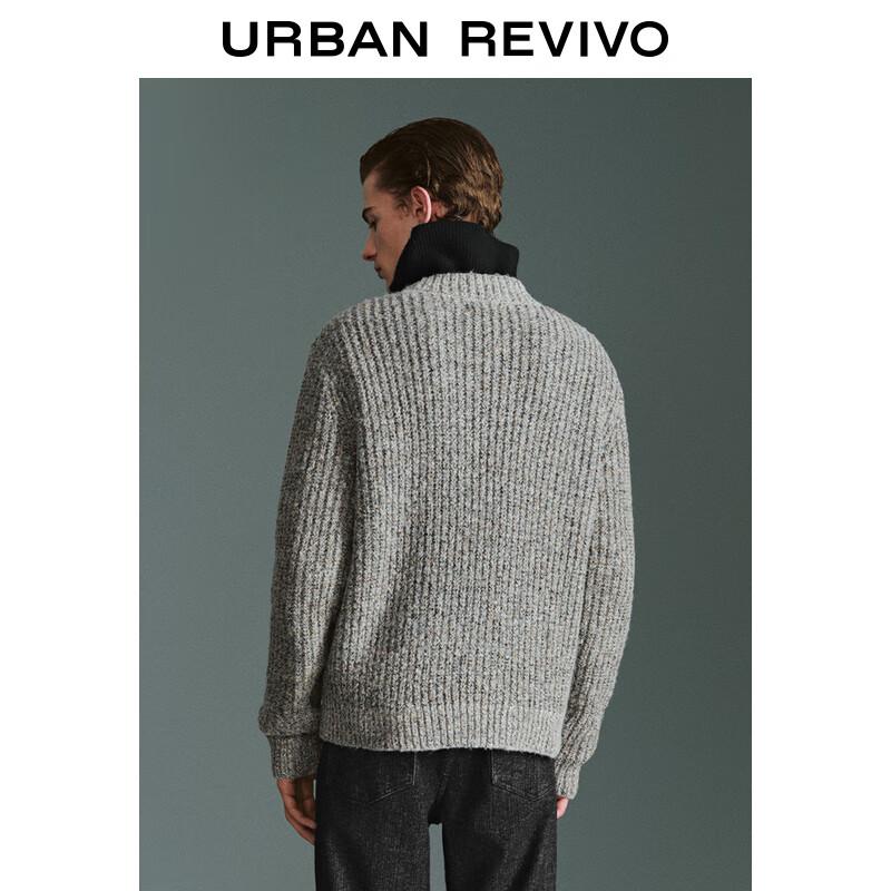 UR Men's 2025 Spring Relaxed Fit Textured Knit Sweater