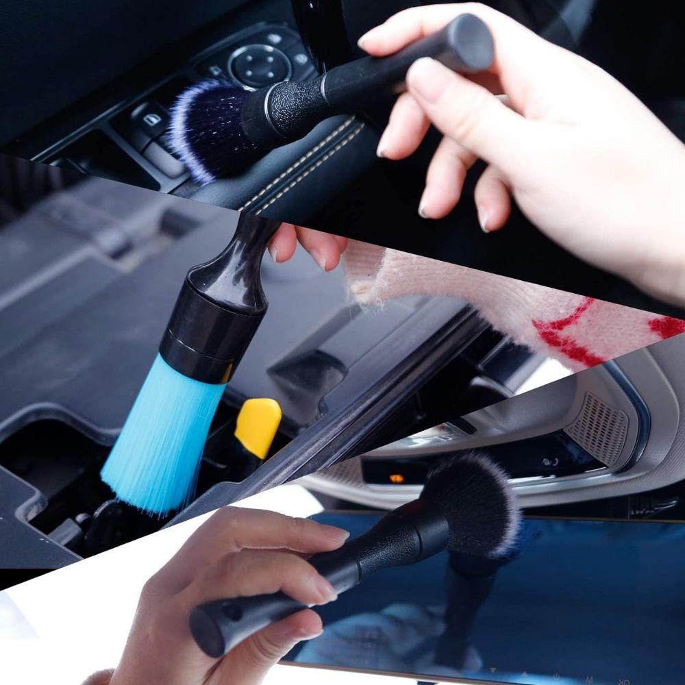 Scratch-Free Auto Detail Brush Kit Portable Air Conditioning Brush  Auto Wash Accessories