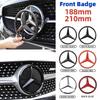 Car Sticker For Benz 1pcs 188mm 210mm ABS Car Front Grille Badge Sticker For Mercedes Benz AMG Class W204 W205 W203 W206 W220 W2