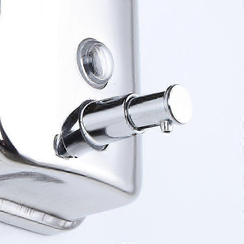 Black Vandal-proof stainless steel soap dispenser 500ml