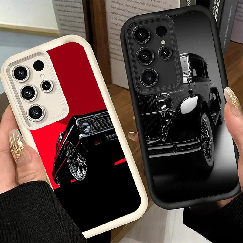 Phone Case for Samsung Galaxy S26 S25 Ultra S24 FE Classic Vintage Retro Car Shell S23 Plus S22 + S21 S20 5G Soft Silicone Funda