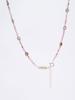 Harang Hr 54N_Labradorite Ruby Beads Necklace