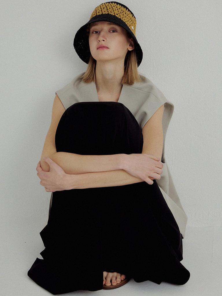 Meleuhen Helison Knitting Bucket Hat_2Color