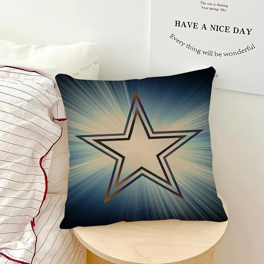 D-Dallas C-Cowboys Kissenbezug Modischer quadratischer Kissenbezug Schlafzimmer Sofa Zimmer Dekoration Freizeitkissenbezug