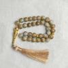 10mm 33pcs Glass Tassel Turkish Muslim Rosary Islamic Prayer Beads Bracelet for Women Jewelry Tasbih Tasbeeh Allah Mohammed