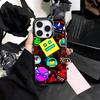 Cool G-Geometry D-Dash Game   Phone Case For iPhone17,16,15,14,13,12,11 Plus,Pro Max Colored Silver Plated Inside Cover