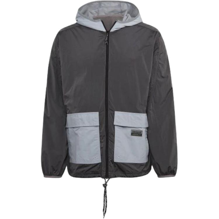 

Adidas Zipper Comfortable Sports Long Sleeve Jacket Men Jacket Grey GN3344 M