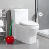 Deep Cleaner Hygienic Toilet Brush with Flexible Bristles, Closed Design Toilet Cleaner Brush with Solid Long Handle for Bathroom Toilet Cleaning