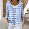 Damemote Langermet Christmas Snowman Snowflake Print Jakke Cardigan