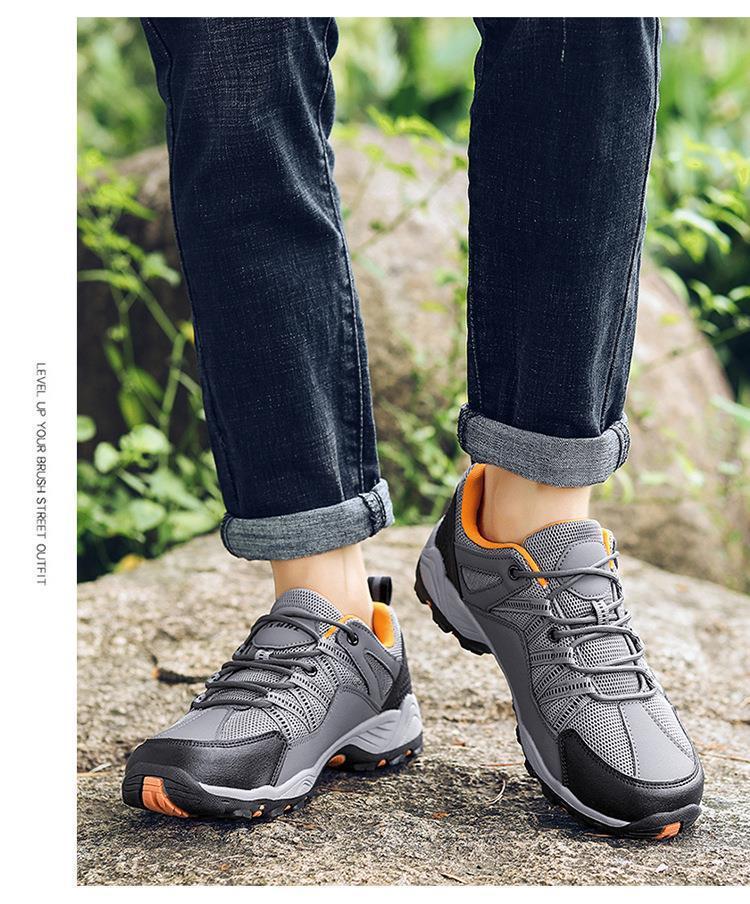 Men's Plus Size Casual Outdoor Hiking Shoes for Spring and Summer