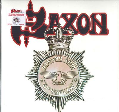 LP-Schallplatte SAXON Strong Arm Of The Law WeißSchwarz BMGCAT160LP BMG 2018 Europa Metal