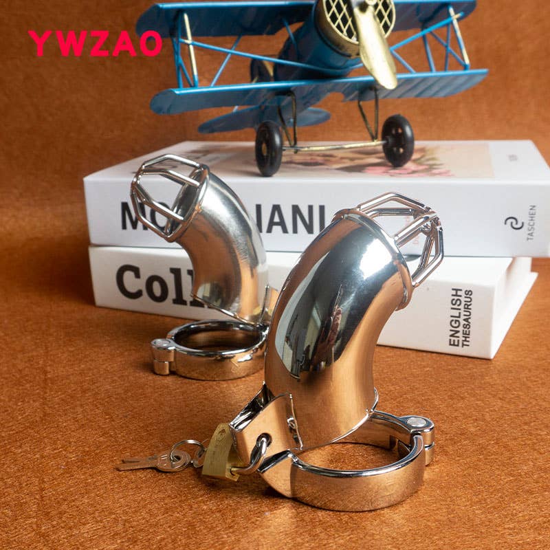 YWZAO Chastity Cage Lockable Semi-Closed M07A020