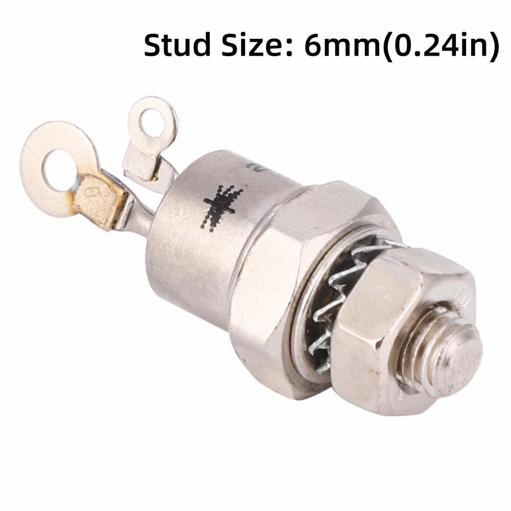 2 Pcs 6mm Stud 25RIA120 SCR 25RIA120 Thyristor Bolt Type Spiral Thyristor  Automatic Control System