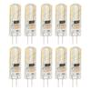 10pcs G4 LED Bulb Double Feet Base 1.5W AC110V 110LM Silicone Light Bulb for Landscape Lighting