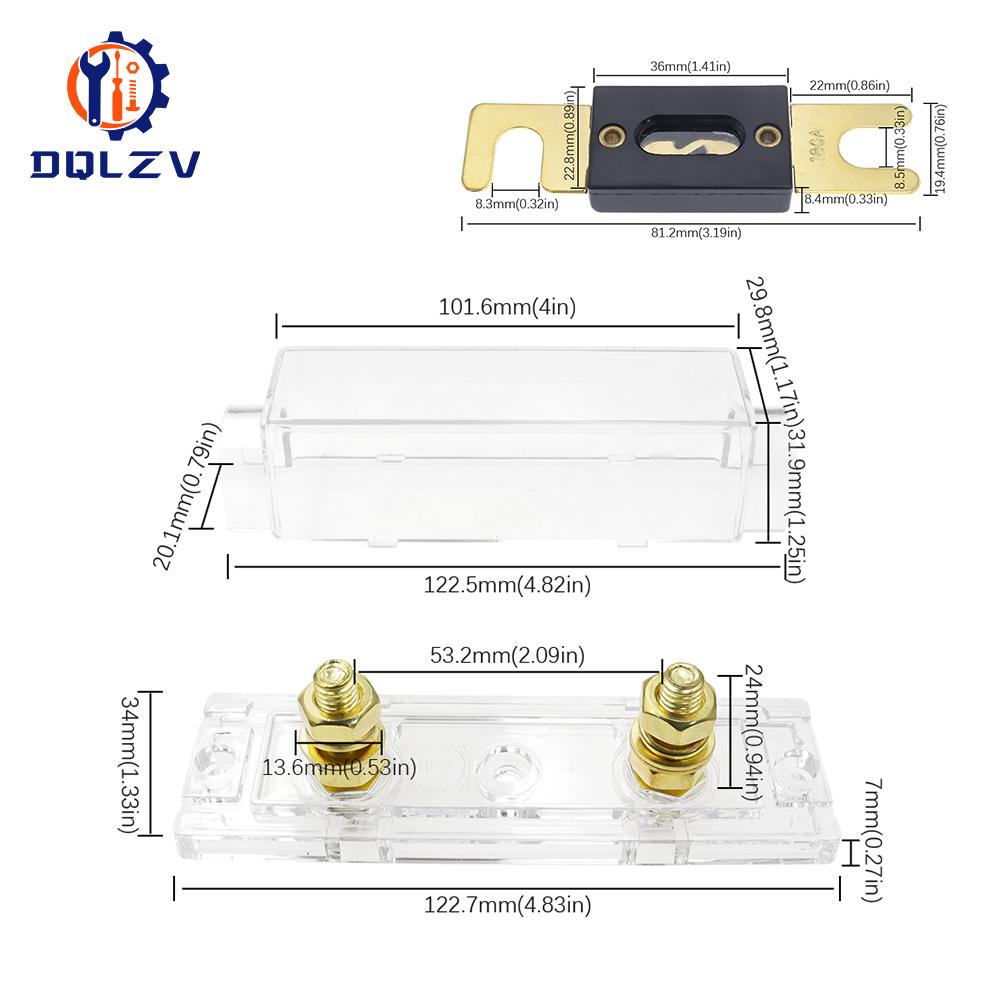 ANL Car Fusible Link Bolt-on Fuse Holder with Fuse 40 50 80 100 125 150 250 300 400A Amp Car Truck Audio Bolt on Fuse Fuse Holders1
