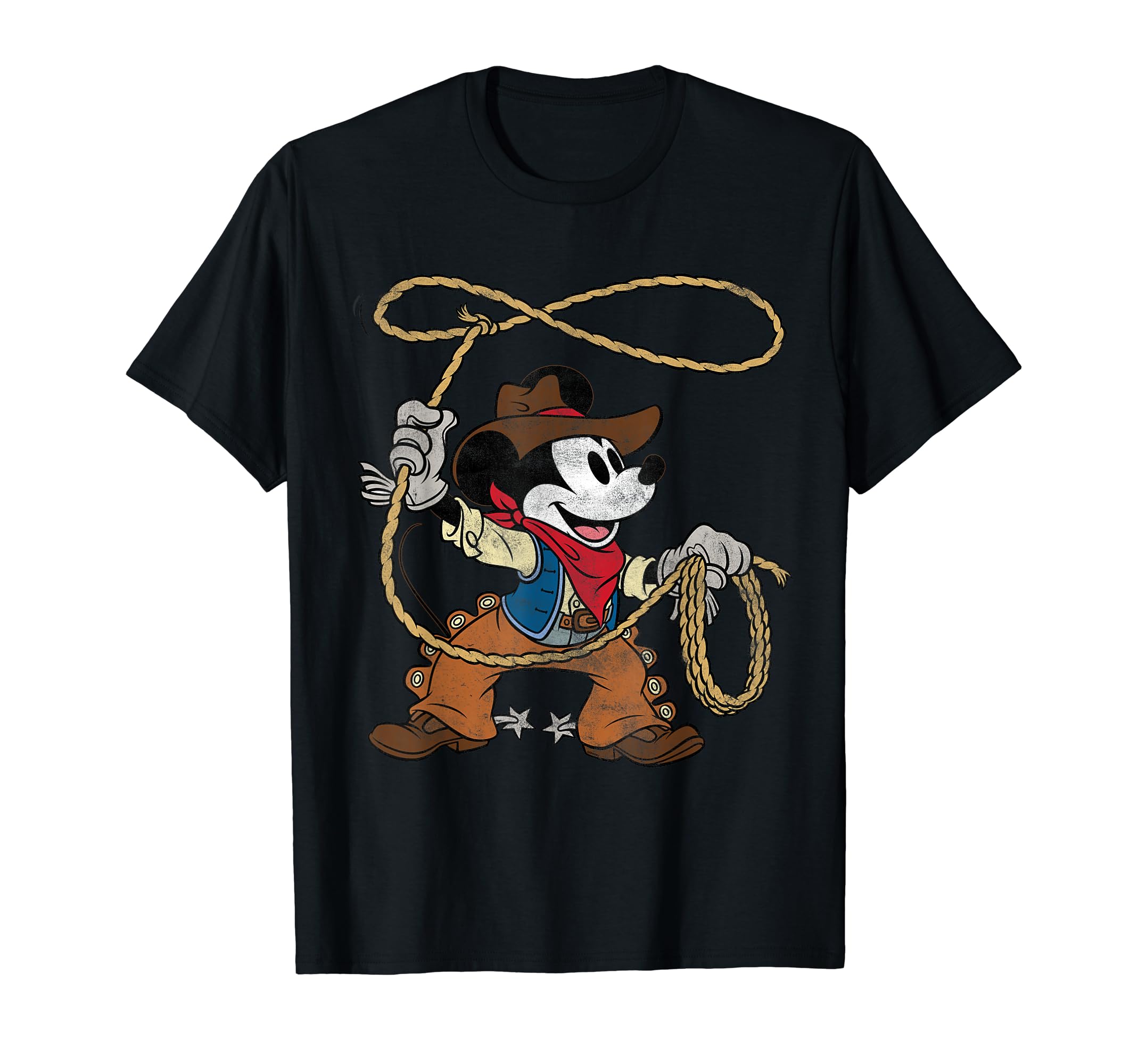 

Disney Mickey Mouse Cowboy Costume Western Vintage Style T-Shirt