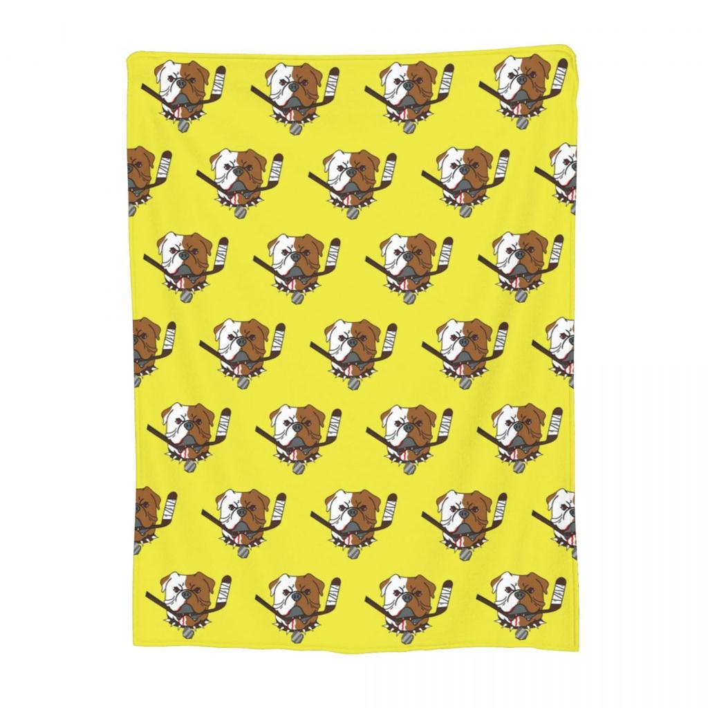 SHORESY Sudbury Bulldogs Logo Blanket Soft Warm Flannel Throw Blanket Bedspread for Bed Living room Picnic Travel Home Sofa
