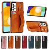 Wrist Strap Leather Case for Samsung Galaxy S25 Ultra S24 S23 S22 S21 Plus S20FE Note 20 A32 A52 A54 A72 Card Pocket Stand Cover