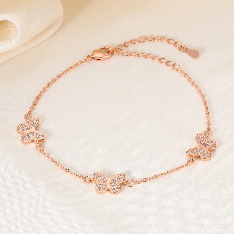 Douyin full diamond butterfly bracelet design ins cold wind temperament exquisite jewelry