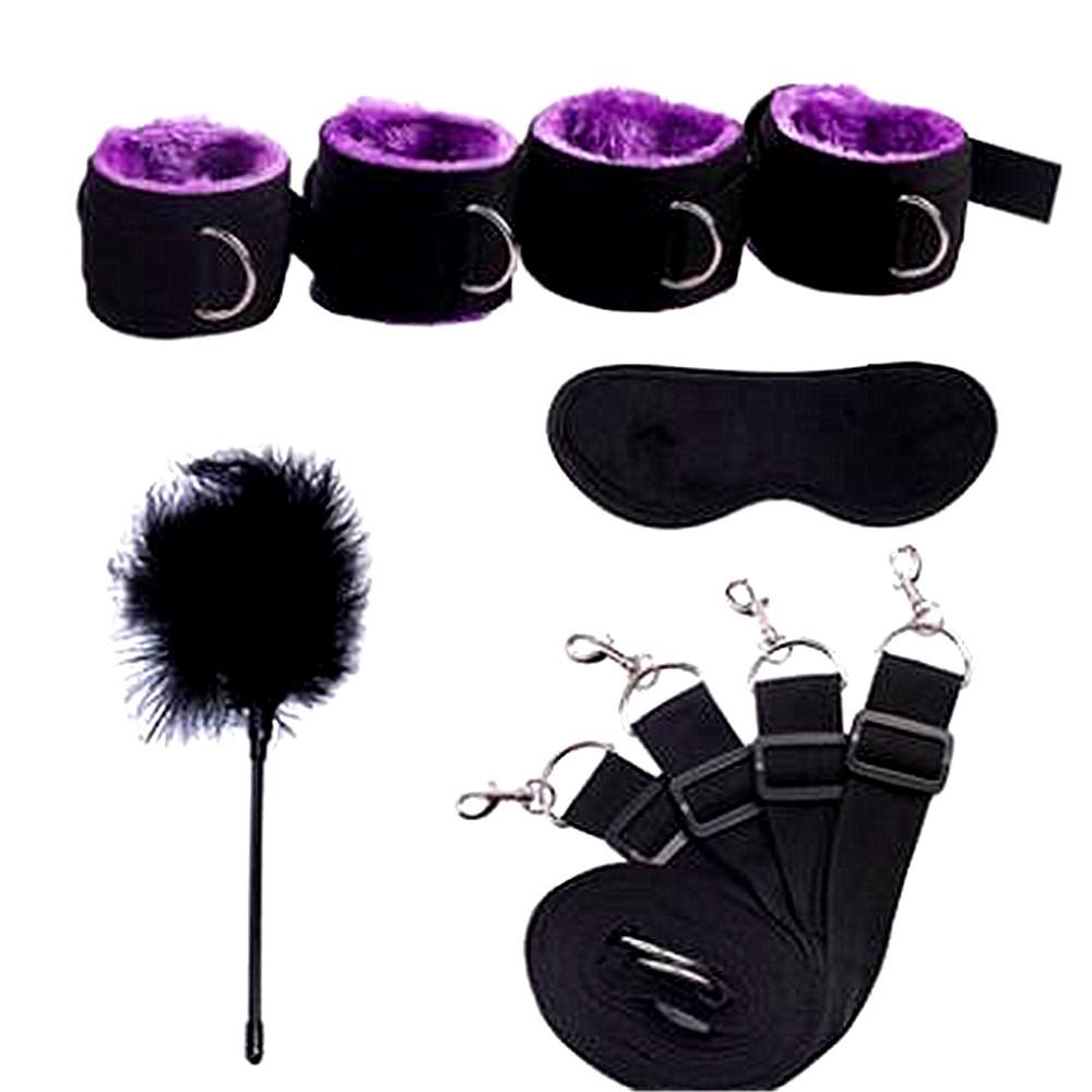 Bondage Gear Sets SM Slave Handcuff Leg Restraint Eyeblinder Teaser Sex Toy Kits Couple Adult Fetish Games Sex Bondage Toy
