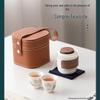 Ink Wash Mountain Portable Tea Set