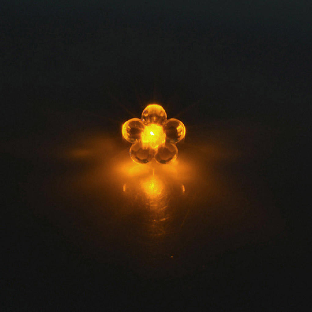 

1 Pair Flower Style Light Up LED Shiny Earrings Ear Studs Unisex