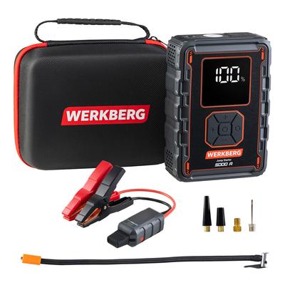Powerbank Rozruchowy WERKBERG AL008 2500A/5000A 32000mAh Kompresor N