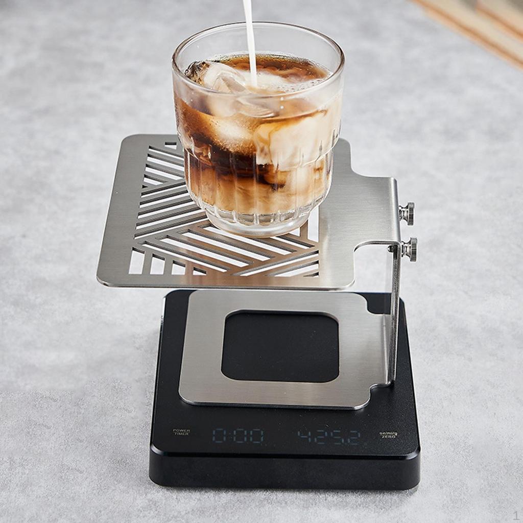 Stojak na wagę do kawy Regulowana wysokość Przenośny Solidny Stojak ochronny Uchwyt do ważenia Elektroniczny