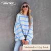 JPNTKY Women's Fashion Casual O-Neck Long Sleeve Blouses & Shirts