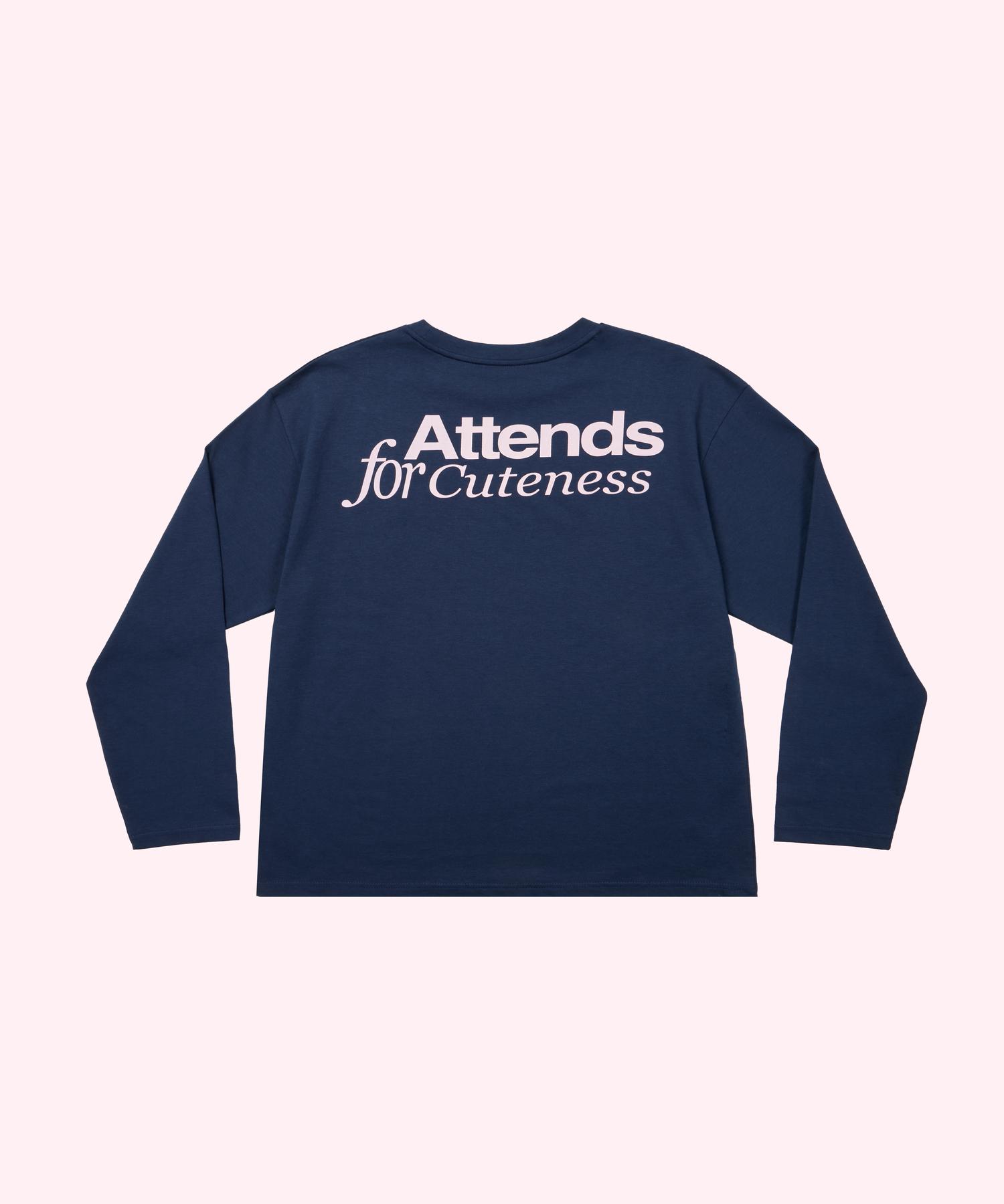 Attens Navy Long Sleeve Tee Shirt