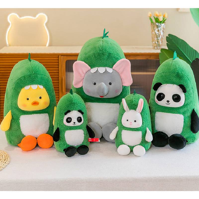 Stuffed Dinosaur Transformation Toy Animal Plush Doll Children Throwing Pillow