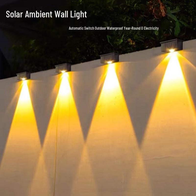 Waterproof Solar Wall Lamp for Garden, Courtyard, and Villa Décor