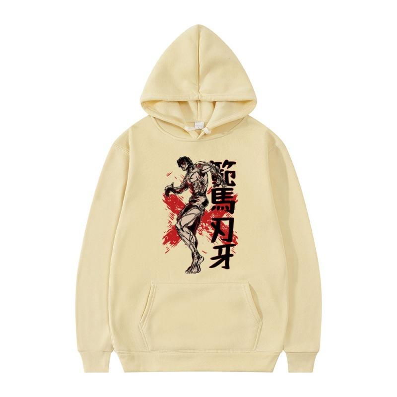 Bushido Grappler Baki Men's Hoodies Boys Harajuku Girls Pullover Fancy Music Gift Casual Loose Comfortable Sweatshirt