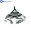 Blue Whale Sanitation 22-Tooth Telescopic Stainless Steel Garden Rake