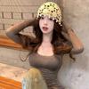 Sweet Crochet Hollow Knitted Hat Beads Tassels Ethnic Style Hat Casual Weave Cap  Outdoor
