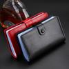 Large Capacity Genuine Leather Multi-Card Holder - Men's & Women's Long Cowhide Credit Card Document Wallet (Korean Design)