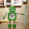 Metal Deformation Robot Creative Student Cute Children Cartoon Stylish Boy Girl Silent Bedside Alarm Clock