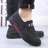 Old Beijing Casual Cloth Shoes Men's Non-slip and Wear-resistant Flat Shoes Breathable One-pedal Lazy Shoes Comfortable and Versatile Canvas Shoes