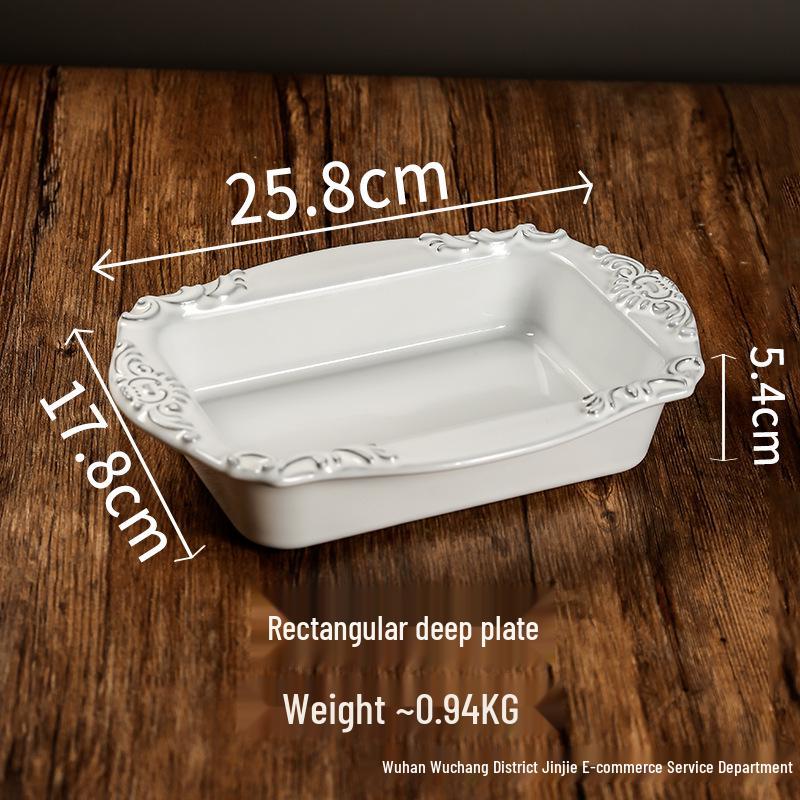 Vintage Ceramic Embossed Dessert Plate, Cake/Western Fruit Bowl, Retro Jewelry Display