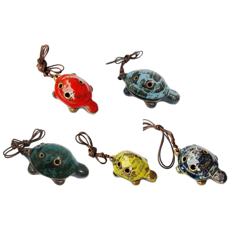 Elegant 6 Hole Musical Instrument C Key Handmade Ceramic Ocarina For Beginner & Professional Performers With Great Tone