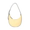 Le Roseau Essential 21 Embossed Logo Zipper Closure Leather Half Moon Handheld Shoulder Bag Small Women Handbags Yellow 10217968A81
