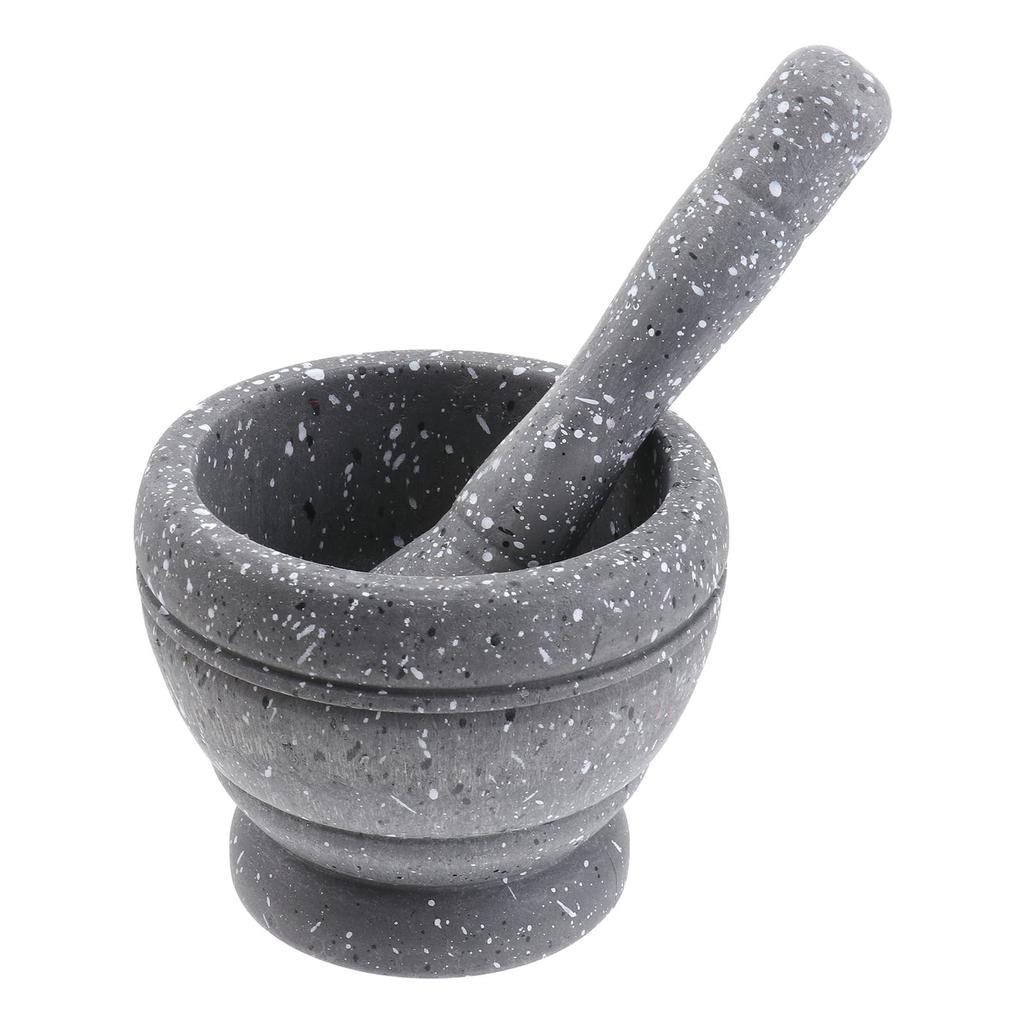 Garlic Press Grinder Pp Plastic Pestle Bowl Set For Spice Herb Crushing Kitchen Tools Garlic Pounder Easy Clean Modern