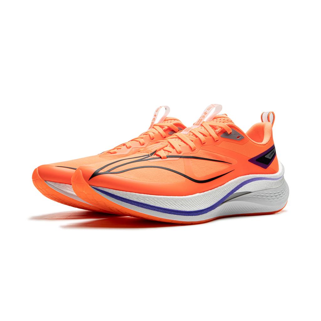 Li Ning Red Hare 7 Pro Cushioning Slip Resistant Low top Marathon Running Shoes Men's Orange ARPU007-12