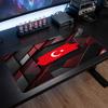 Turkey Football Crest Mouse Pad, Extended Non Slip Rubber Desk Mat for Gaming Office Laptop Fan Gift