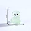 10Pcs Glowing 3D Little Otter Garden Home Decoration Luminous Mini Animals Micro Landscape Moss Diy Dollhouse Ornament